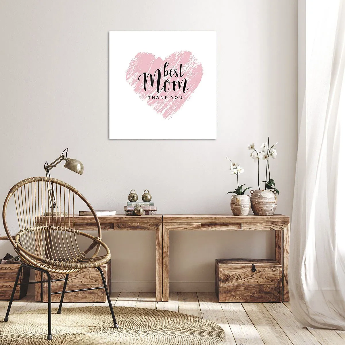 Quadro em tela - Sempre o momento certo - 70x70 cm