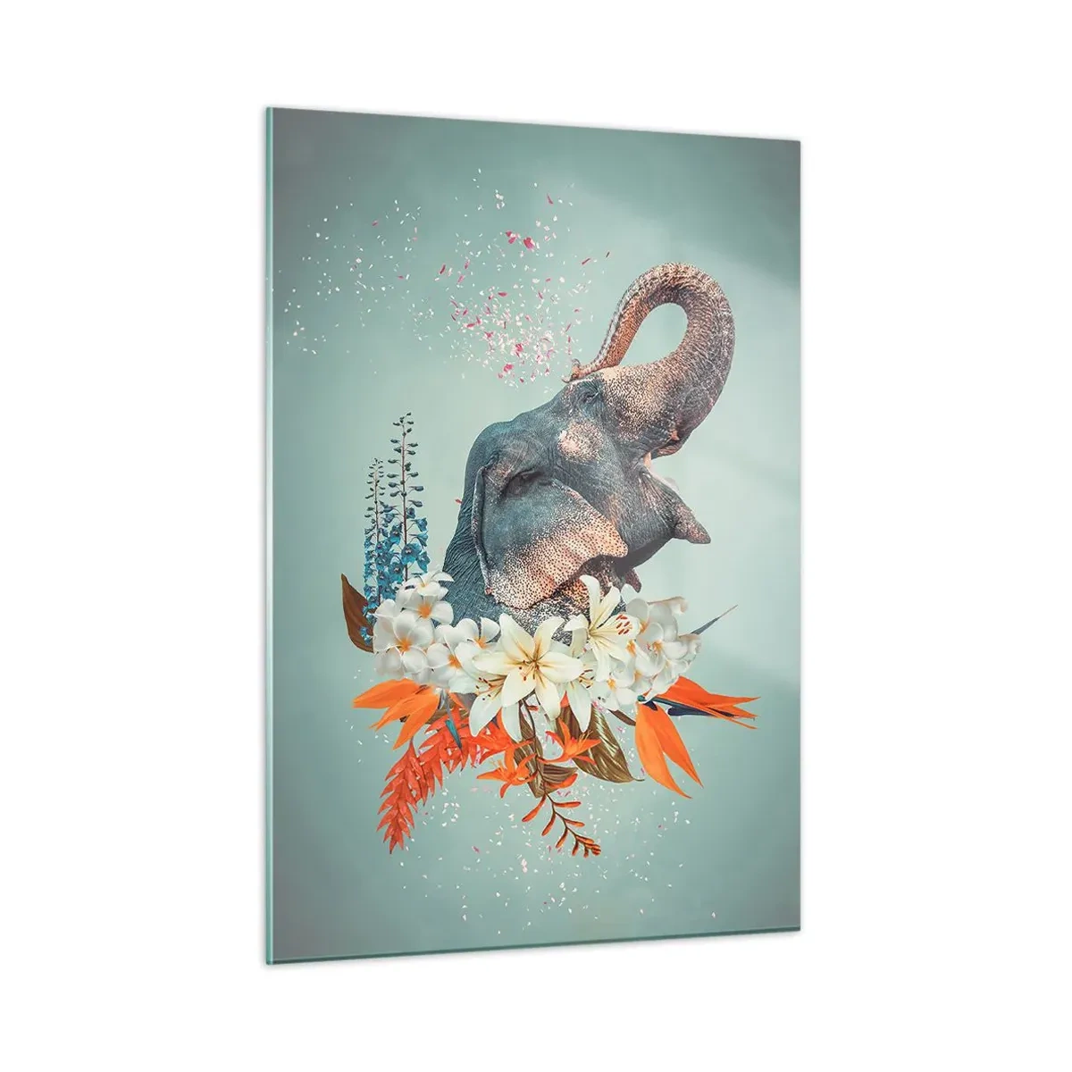 Quadro em vidro - Um rugido de alegria - 50x70 cm