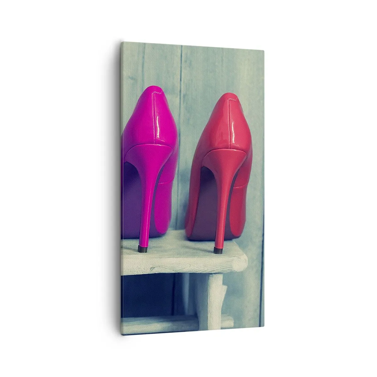 Quadro em tela - Um passeio no arco-íris - 55x100 cm