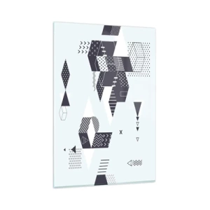 Quadro em vidro - Na alma de um matemático - 80x120 cm