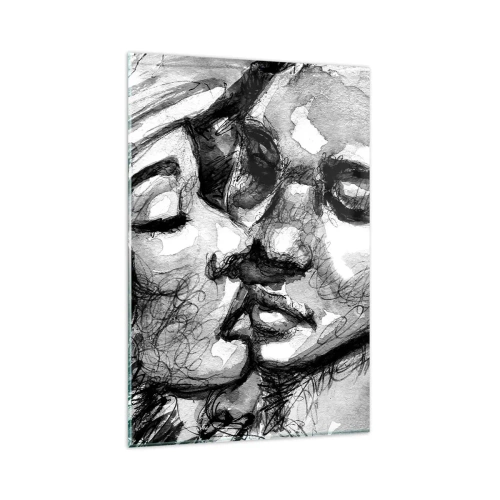 Quadro em vidro - Um momento de ternura - 80x120 cm