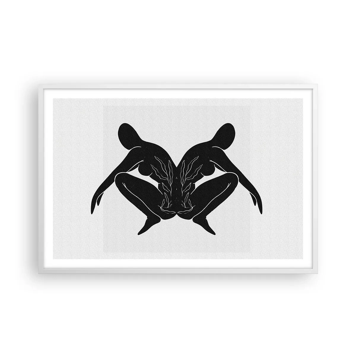 Pôster em moldura branca - Uma alma comum - 91x61 cm