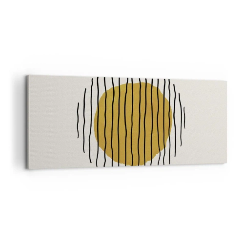 Quadro em tela - Abstração a tremer com o calor - 100x40 cm