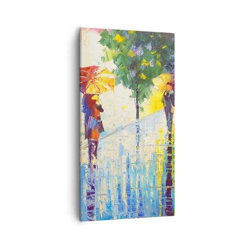 Quadro em tela - E tudo está claro - 55x100 cm