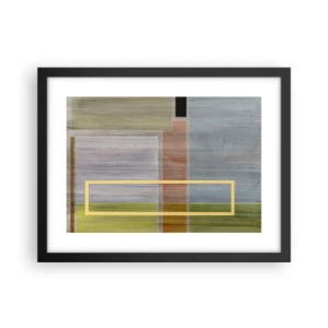 Pôster com moldura preta - Simples e calmo - 40x30 cm