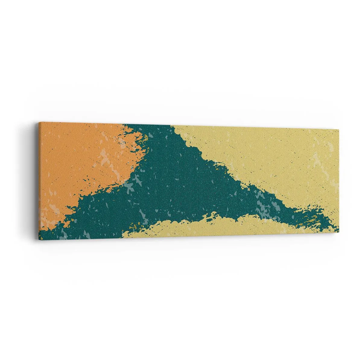 Quadro em tela - Abstração – movimento lento - 90x30 cm