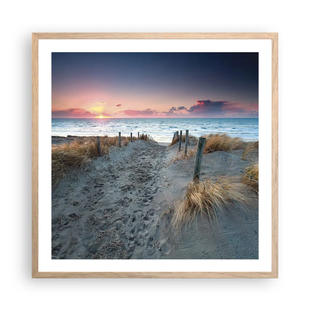 Pôster com moldura de carvalho claro - Derramou um arco-íris de esplendor radiante.... - 60x60 cm