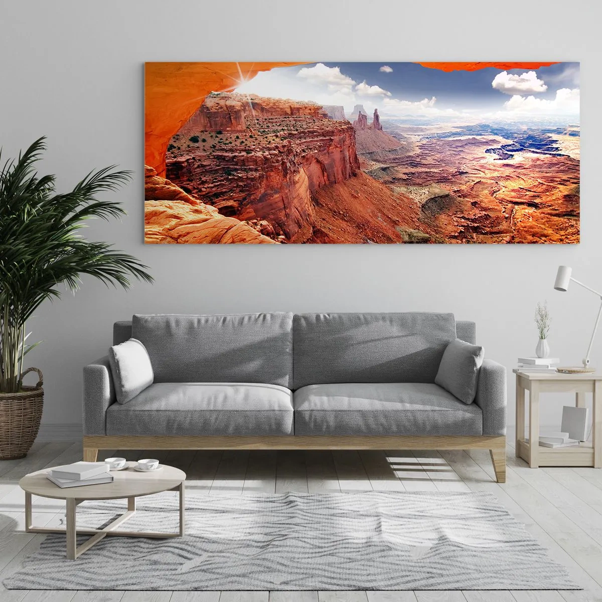 Quadro em vidro - Esculpido pela própria natureza - 90x30 cm