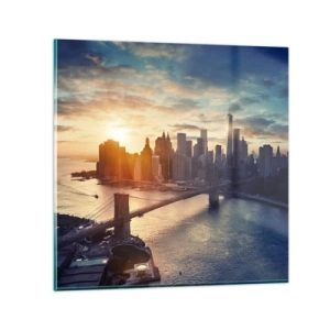 Quadro em vidro - Monumento da cultura ocidental - 70x70 cm