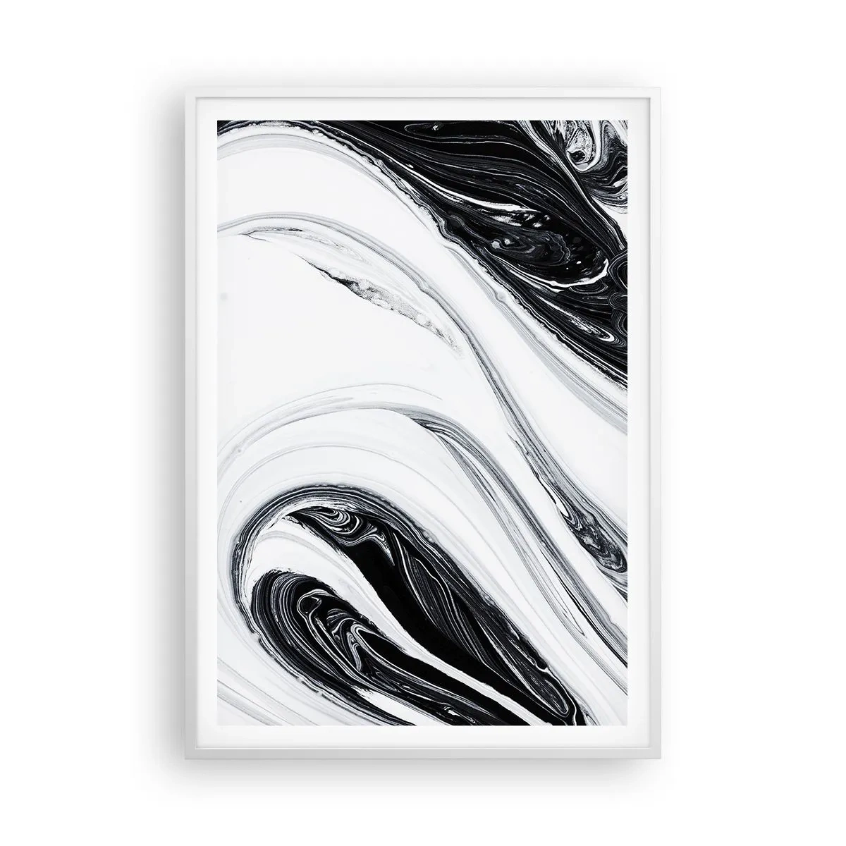 Pôster em moldura branca - Uma combinação de opostos - 70x100 cm