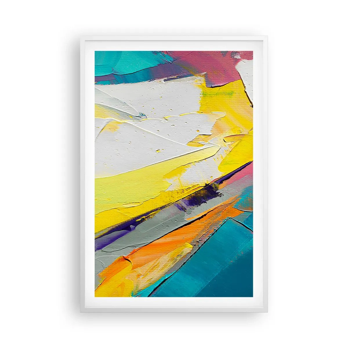 Pôster em moldura branca - Anatomia da luz - 61x91 cm