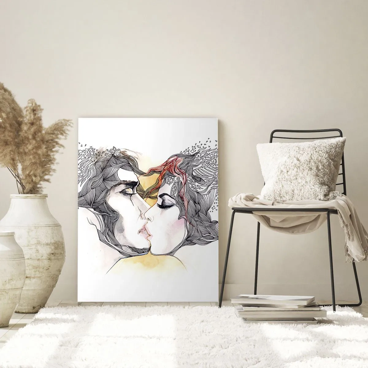 Quadro em vidro - O mundo não existe - 80x120 cm