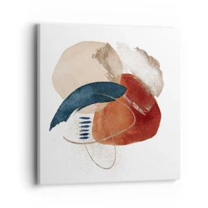 Quadro em tela - Composição oval - 40x40 cm