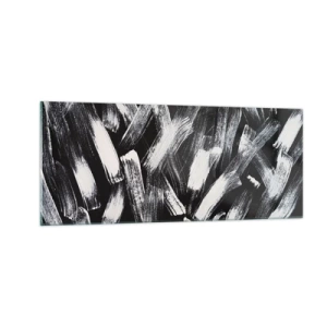 Quadro em vidro - Abstração no espírito industrial - 100x40 cm