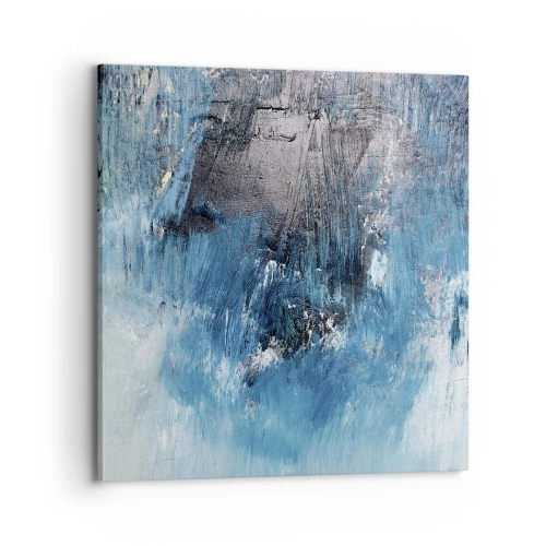 Quadro em tela - Rapsódia em azul - 70x70 cm