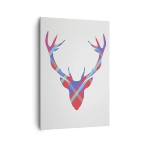 Quadro em tela - Veado escocês - 70x100 cm