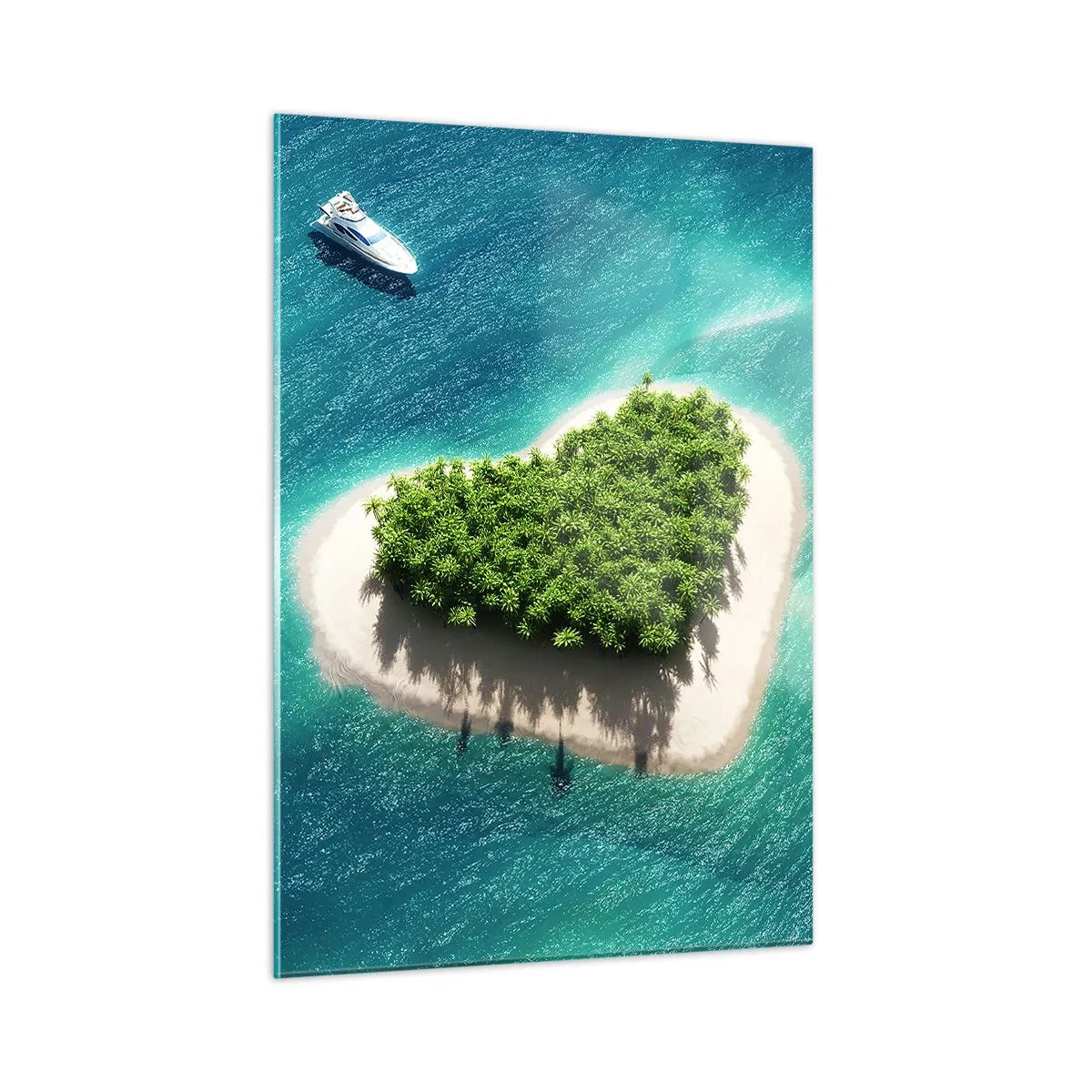 Quadro em vidro - Eu amo o verão - 50x70 cm