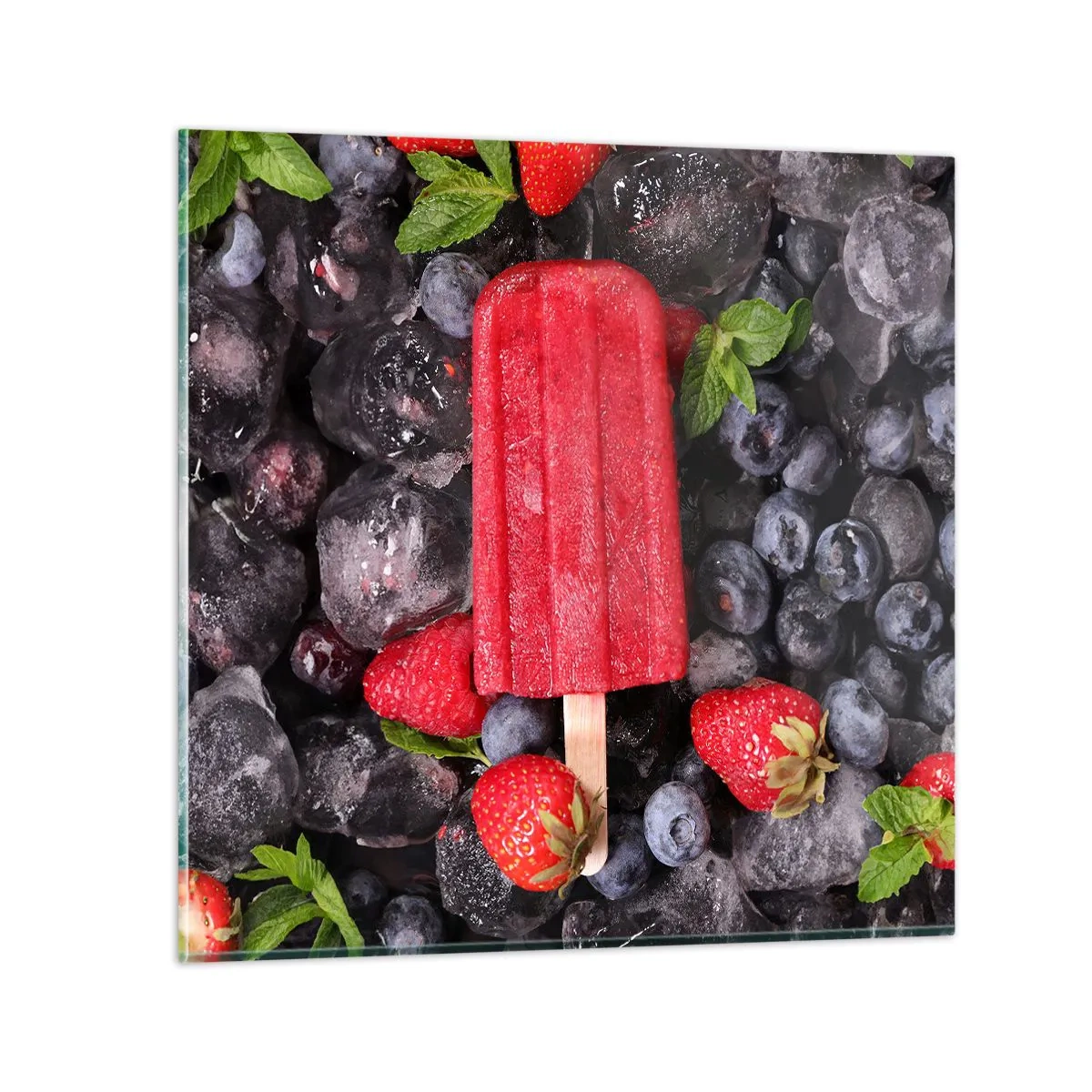 Quadro em vidro - O sabor de um verão quente - 50x50 cm