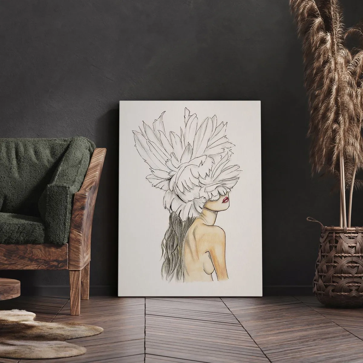 Quadro em tela - Beleza coroada - 50x70 cm