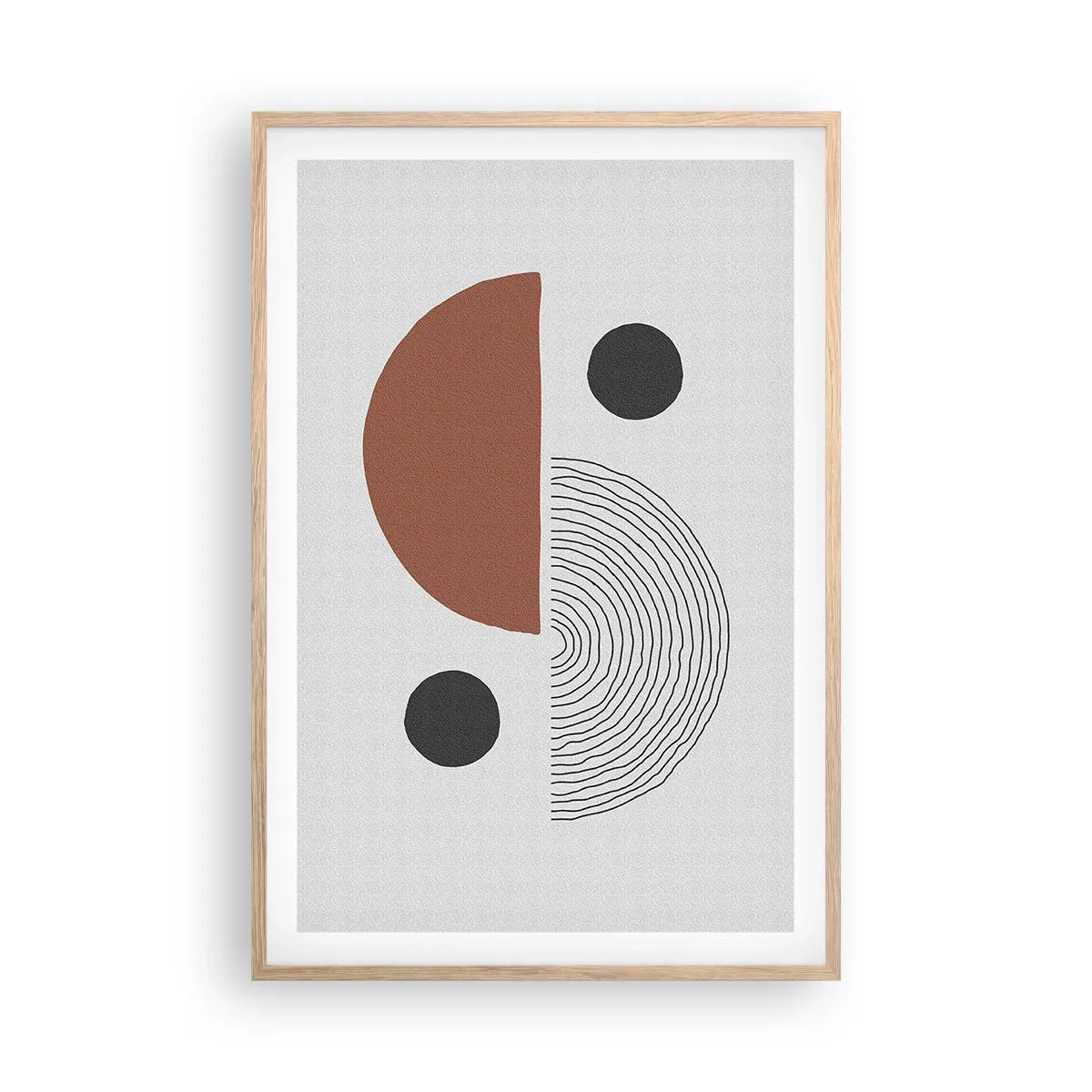 Pôster com moldura de carvalho claro - Perfeição das rodas - 61x91 cm