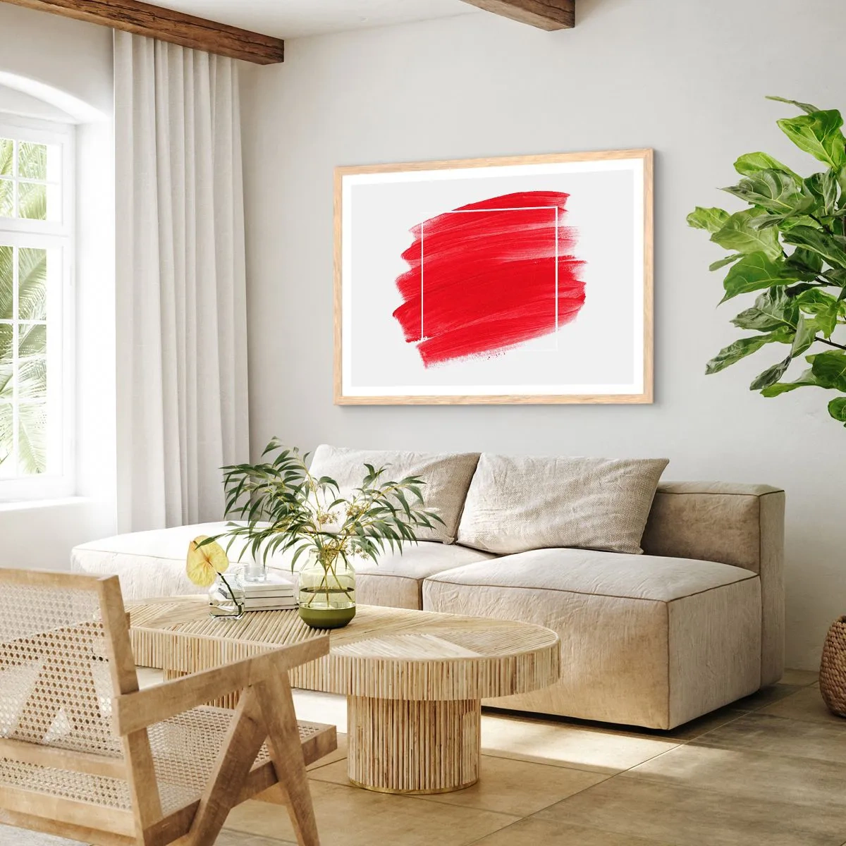 Pôster com moldura de carvalho claro - Fora do quadro - 91x61 cm