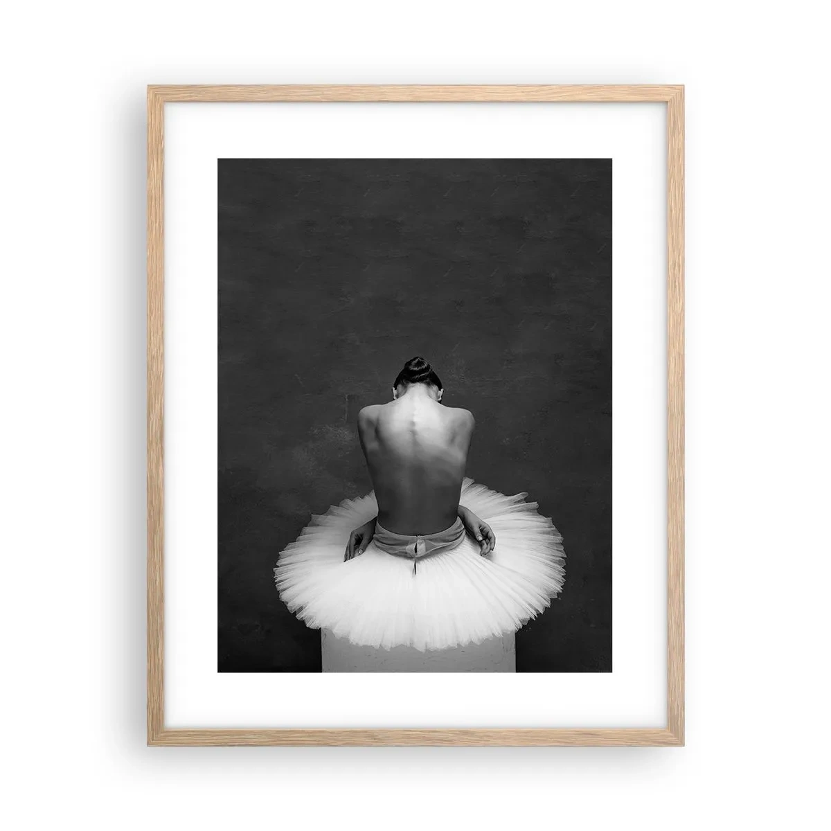 Pôster com moldura de carvalho claro - Está a florescer - 40x50 cm