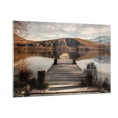 Quadro em vidro - Paisagem em silêncio - 120x80 cm