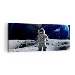 Quadro em tela - Saudações da Lua - 100x40 cm