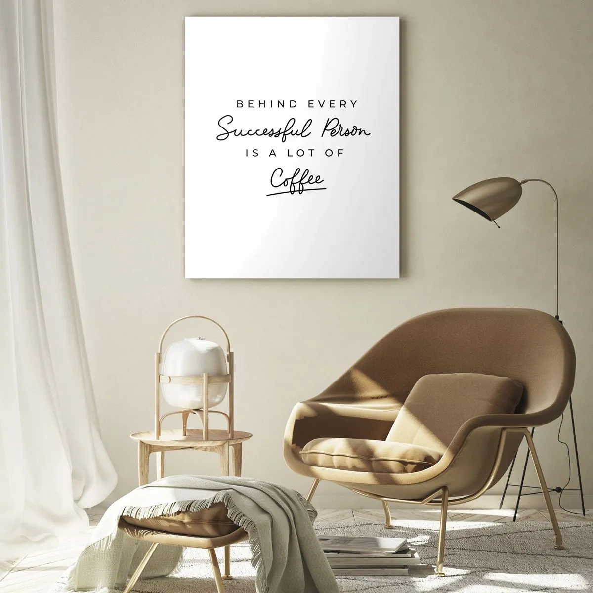 Quadro em vidro - O segredo do sucesso - 50x70 cm