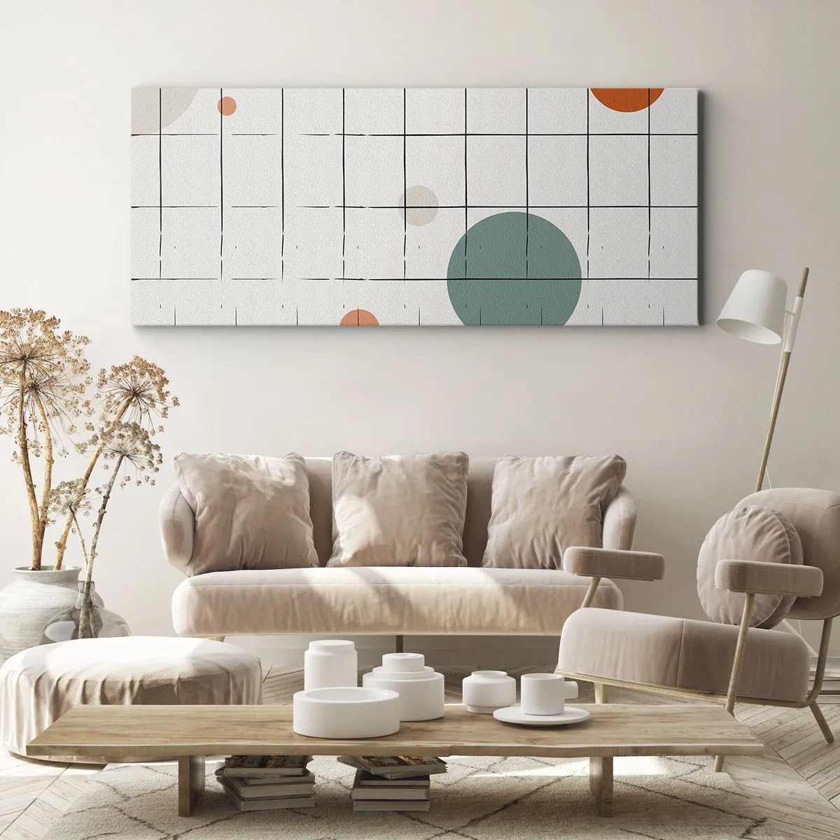 Quadro em tela - Encurralado. Nós ou eles? - 100x40 cm