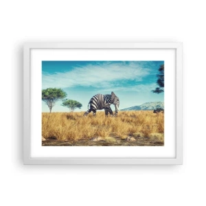 Pôster em moldura branca - Cinza não está mais na moda - 40x30 cm