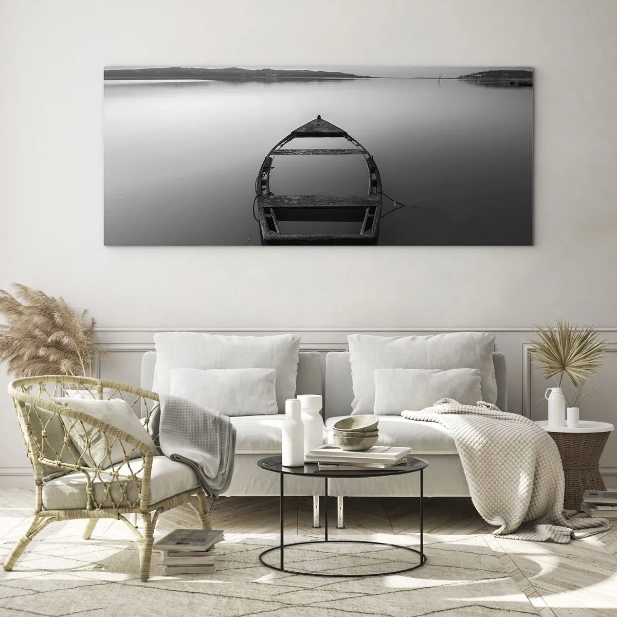 Quadro em vidro - Saudade e melancolia - 120x50 cm