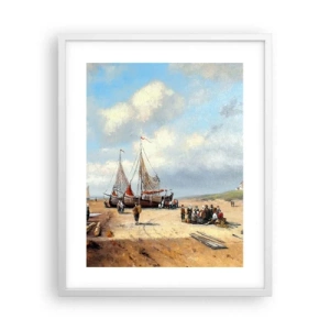 Pôster em moldura branca - Pós-caça bem-sucedida - 40x50 cm