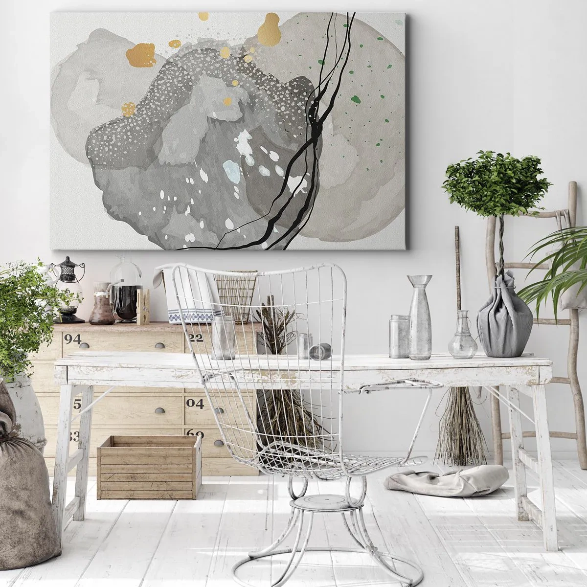 Quadro em tela - Composição orgánica - 100x70 cm