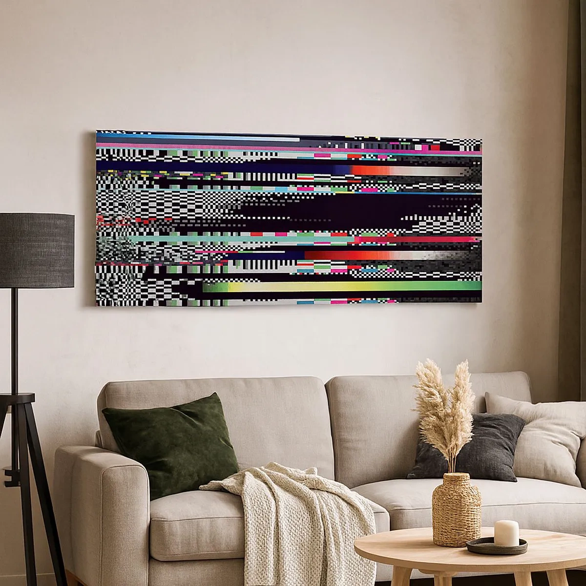 Quadro em tela - A imagem da realidade - 100x40 cm