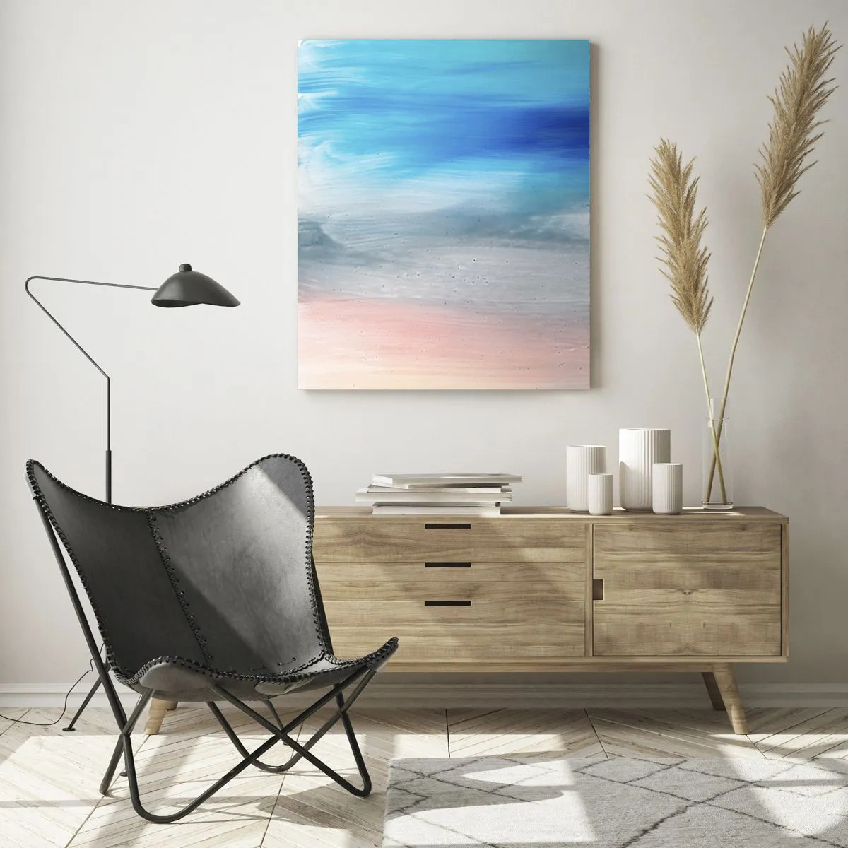 Quadro em vidro - Elementos: ar - 50x70 cm