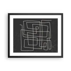Pôster com moldura preta - Não é tão simples - 50x40 cm