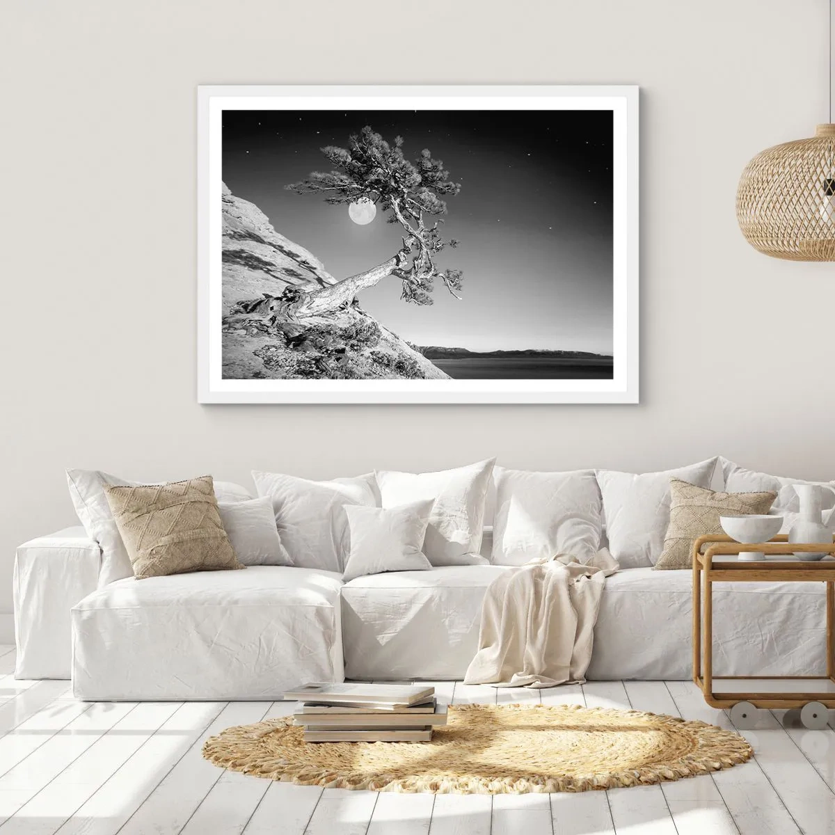 Pôster em moldura branca - Guerreira vitoriosa - 100x70 cm