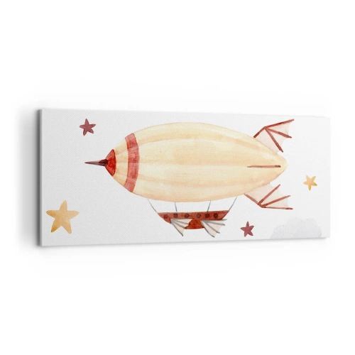 Quadro em tela - Dirigível - 100x40 cm