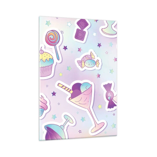 Quadro em vidro - Tenha um aniversário todos os dias - 50x70 cm