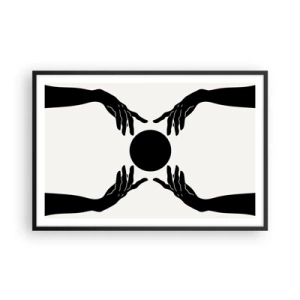 Pôster com moldura preta - Sinal secreto - 91x61 cm