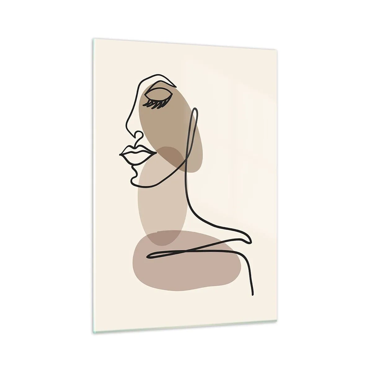 Quadro em vidro - Uma certa linha de beleza - 50x70 cm