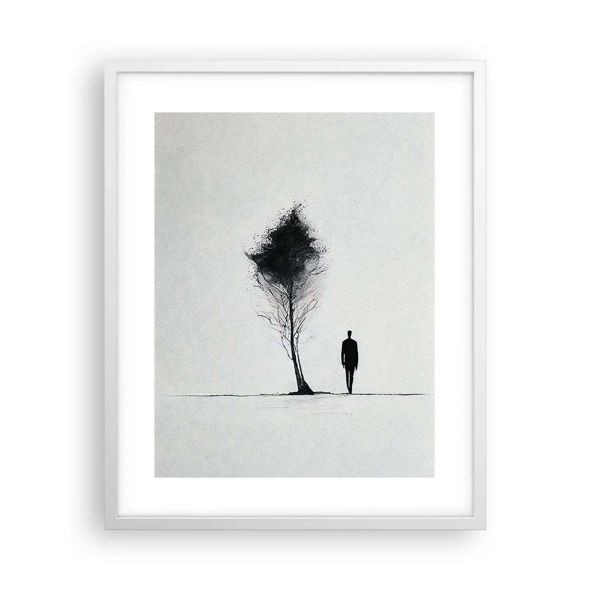 Pôster em moldura branca - Todos nós vagamos - 40x50 cm