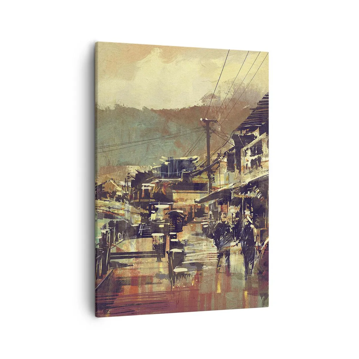 Quadro em tela - A vida como uma riqueza cinzenta - 50x70 cm