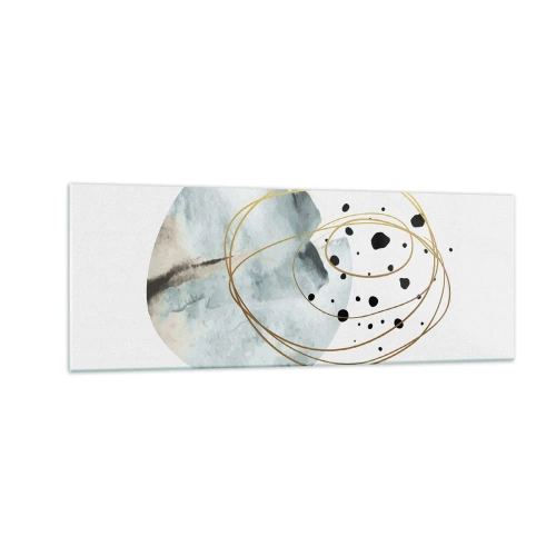 Quadro em vidro - No abraço ao espaço - 140x50 cm