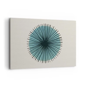 Quadro em tela - Radiante sobre o azul - 120x80 cm