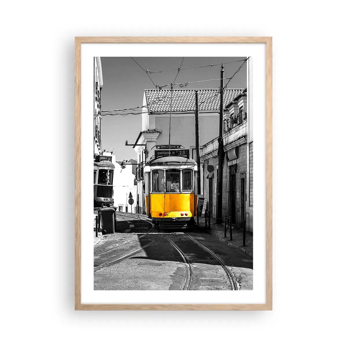 Pôster com moldura de carvalho claro - O Espírito de Lisboa - 50x70 cm