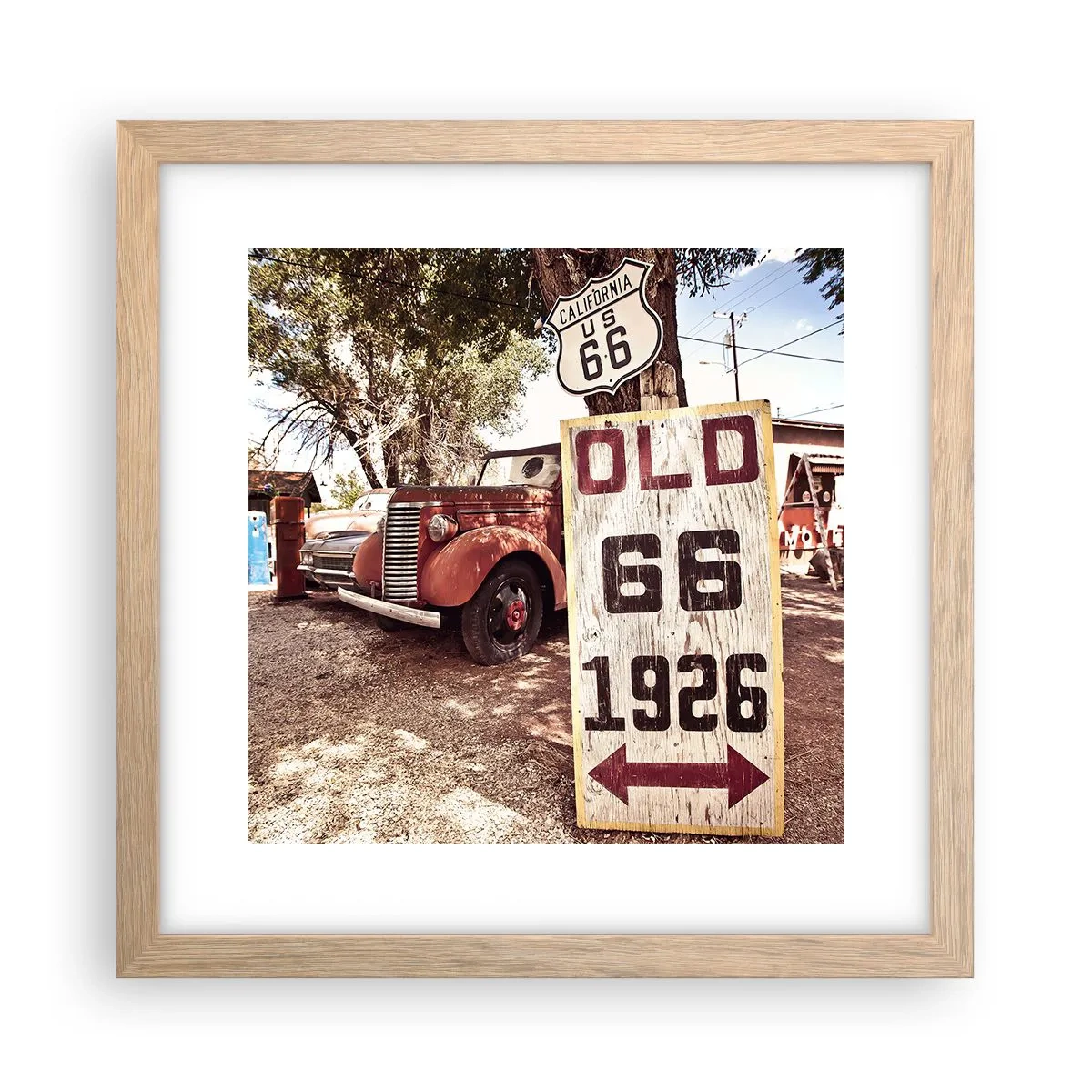 Pôster com moldura de carvalho claro - A lenda de uma província americana - 30x30 cm