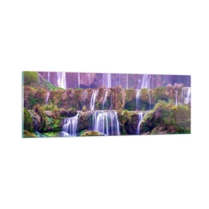 Quadro em vidro - Escadas para o céu - 90x30 cm