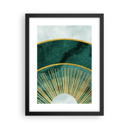 Pôster com moldura preta - Outro sistema solar - 30x40 cm